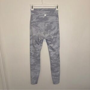 Lululemon Wunder Train High-Rise Tight 25" Grey White Camo 6